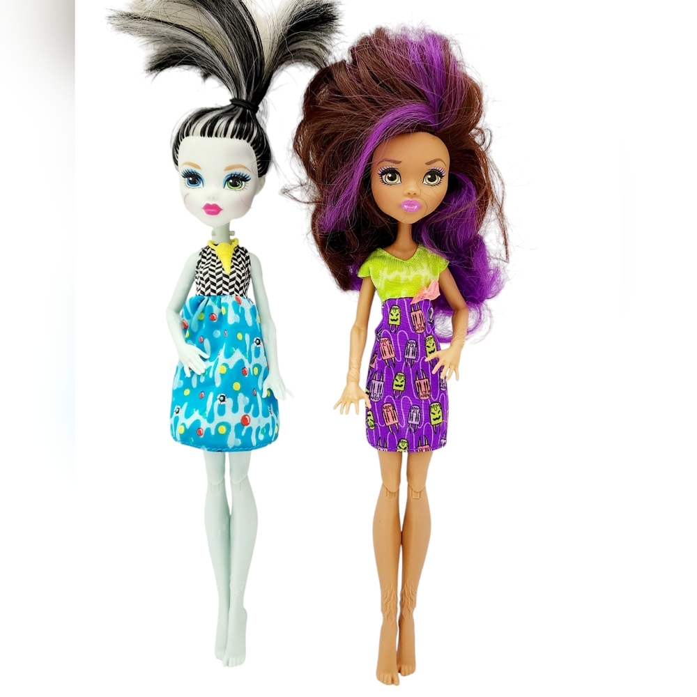 2016 Monster High Ice Scream Ghouls Clawdeen Wolf Frankie Stein